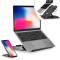 DESIRE2 DESIRE2 2in1 Portabelt Laptopställ 360 Roterbar inkl Mobilställ Svart - Teknikhallen.se