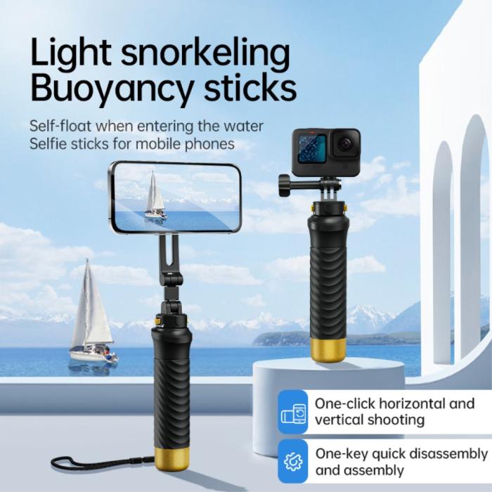 Bild 2,  MagSafe Flytande Selfiestick För Actionkamera / Mobil - Teknikhallen.se