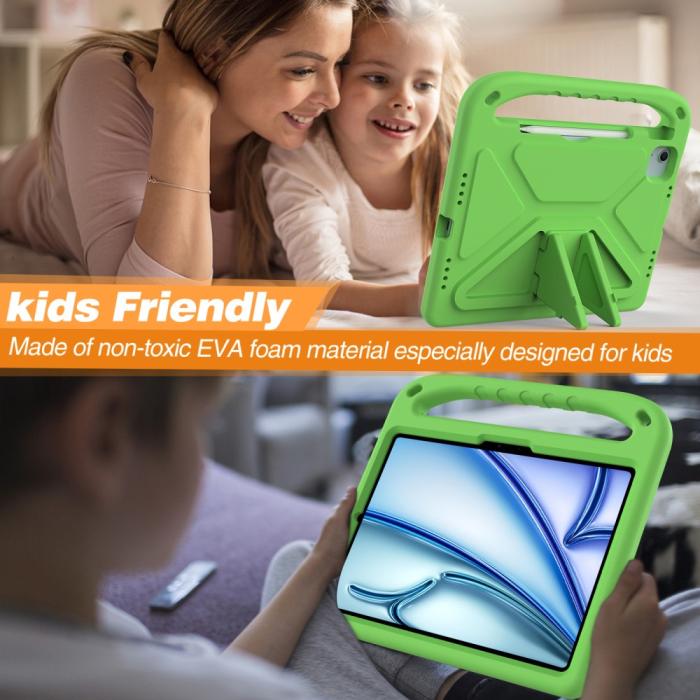 Bild 4,  iPad Pro 11 2025/2024/Air 11 2026-2024 Skal EVA Kickstand Grön - Teknikhallen.se