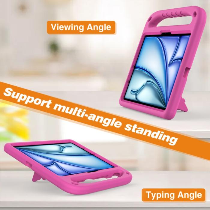 Bild 3,  iPad Pro 11 2025/2024/Air 11 2026-2024 Skal EVA Kickstand Rosa - Teknikhallen.se