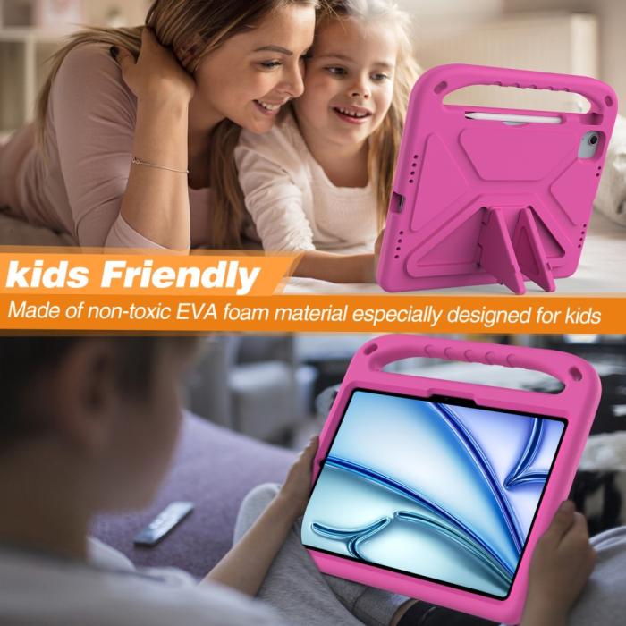 Bild 4,  iPad Pro 11 2025/2024/Air 11 2026-2024 Skal EVA Kickstand Rosa - Teknikhallen.se