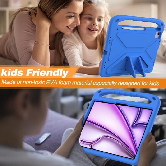 Bild 4,  iPad Pro 13 2025/2024/Air 13 2025/2024 Skal EVA Kickstand Blå - Teknikhallen.se