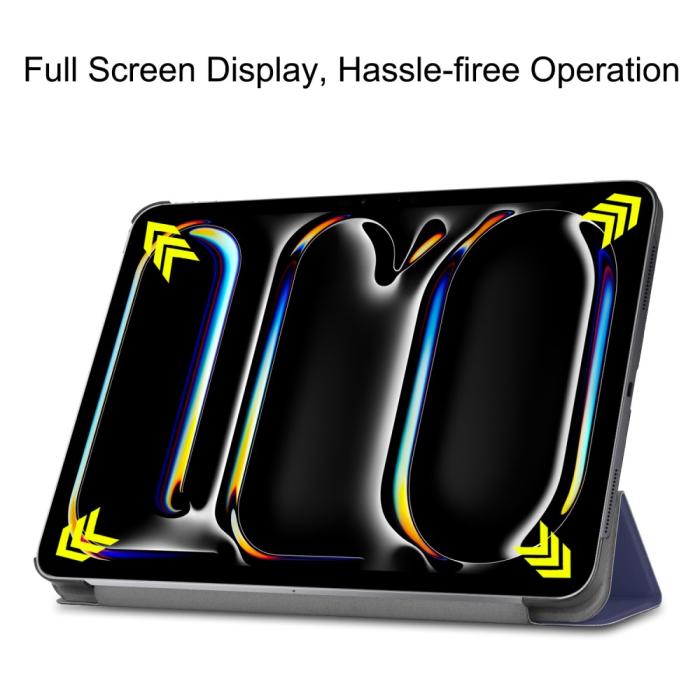 Bild 3,  iPad Pro 11 2025/2024 Fodral Tri-Fold Mörk Blå - Teknikhallen.se