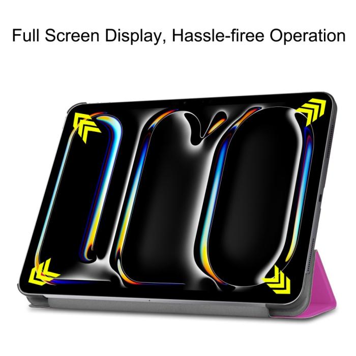 Bild 3,  iPad Pro 11 2025/2024 Fodral Tri-Fold Lila - Teknikhallen.se
