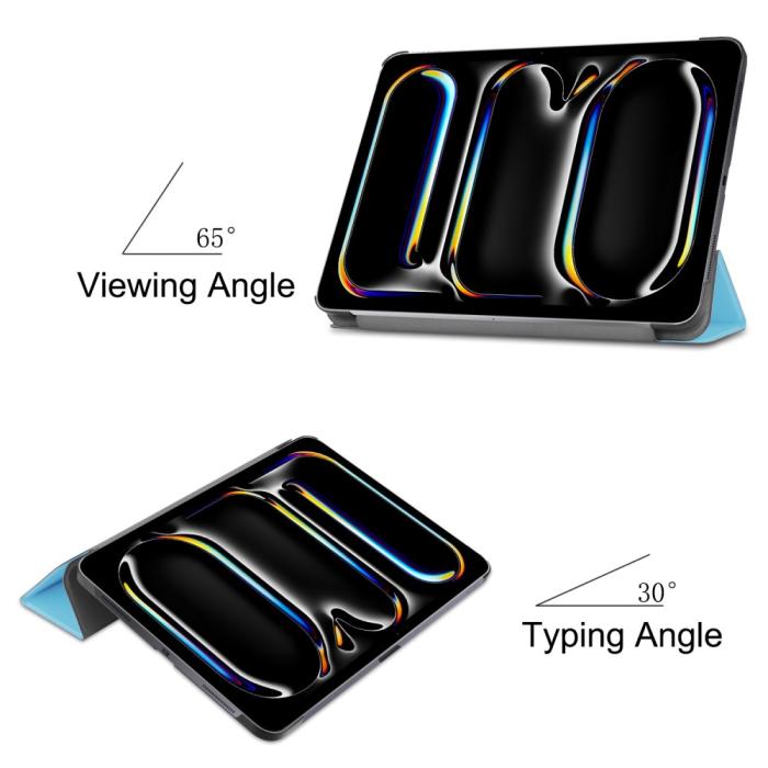 Bild 6,  iPad Pro 11 2025/20244 Fodral Tri-Fold Blå - Teknikhallen.se