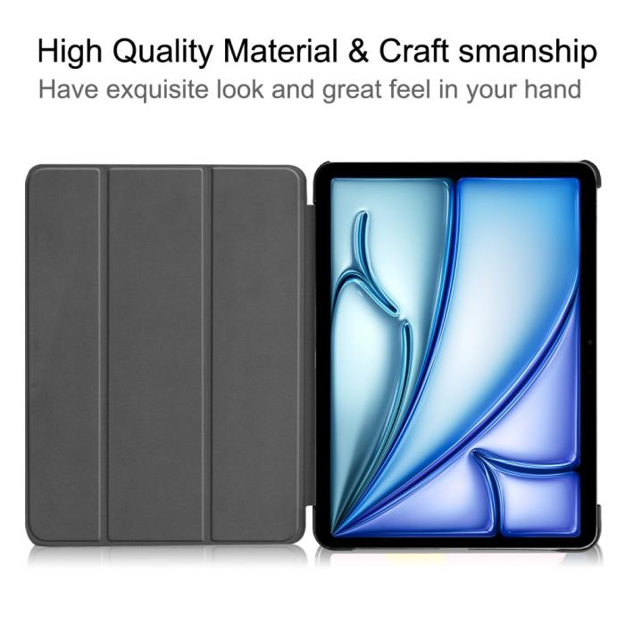 Bild 2,  iPad Air 13 2026-2024 Fodral Tri-Fold Grå - Teknikhallen.se