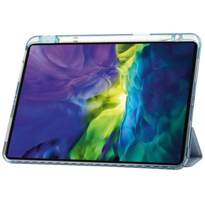 Bild 2,  iPad Pro 11 2025/2024 Fodral Tri-Fold Pennhållare Hybrid Blå - Teknikhallen.se