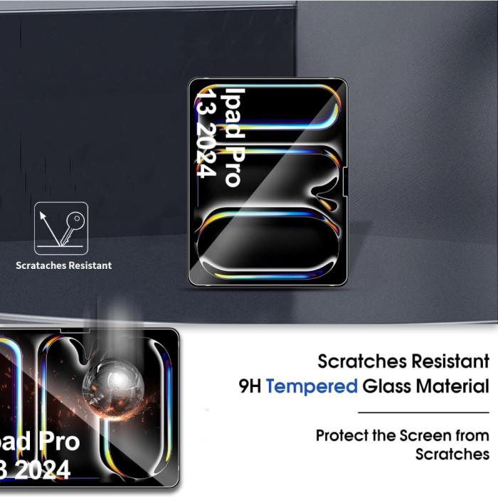 Bild 5,  iPad Pro 11 2025/2024 2-PACK Skärmskydd Härdat Glas - Teknikhallen.se