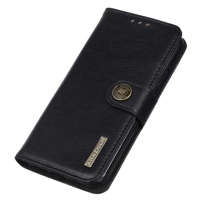 Bild 4, KHAZNEH KHAZNEH Motorola Edge 50 Neo Fodral Läder Svart - Teknikhallen.se