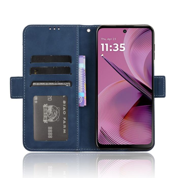 Bild 3,  Motorola Moto G55 5G Fodral Med Avtagbart Kortfodral Blå - Teknikhallen.se