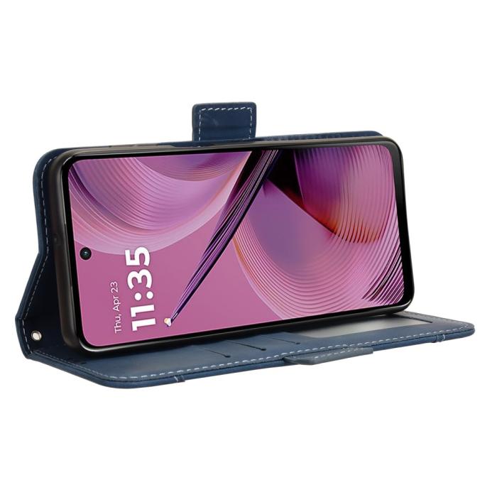 Bild 4,  Motorola Moto G55 5G Fodral Med Avtagbart Kortfodral Blå - Teknikhallen.se