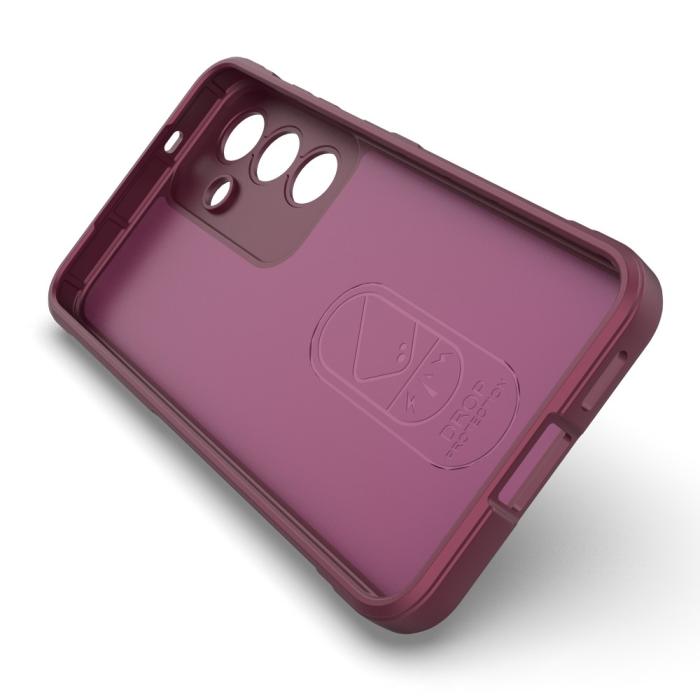 Bild 3,  Samsung Galaxy S25 Skal Magic Shield Vinröd - Teknikhallen.se