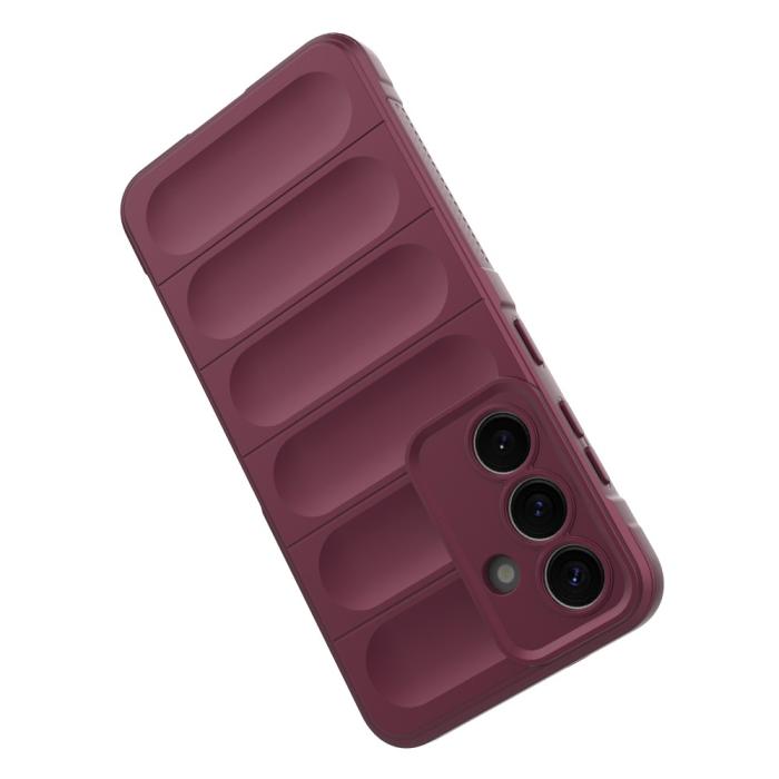 Bild 4,  Samsung Galaxy S25 Skal Magic Shield Vinröd - Teknikhallen.se