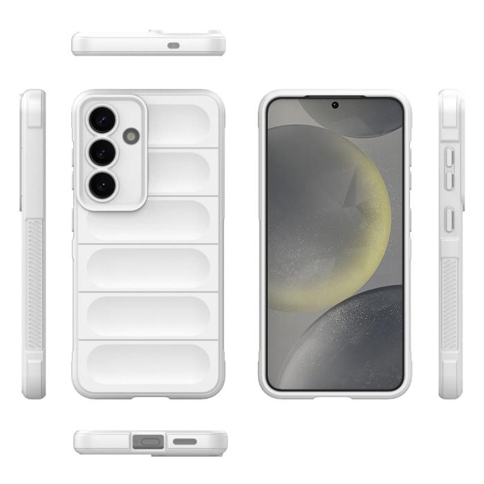 Bild 2,  Samsung Galaxy S25 Skal Magic Shield Vit - Teknikhallen.se