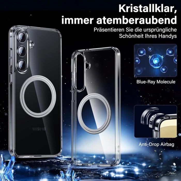 Bild 3,  Samsung Galaxy S25 Skal MagSafe Transparent - Teknikhallen.se