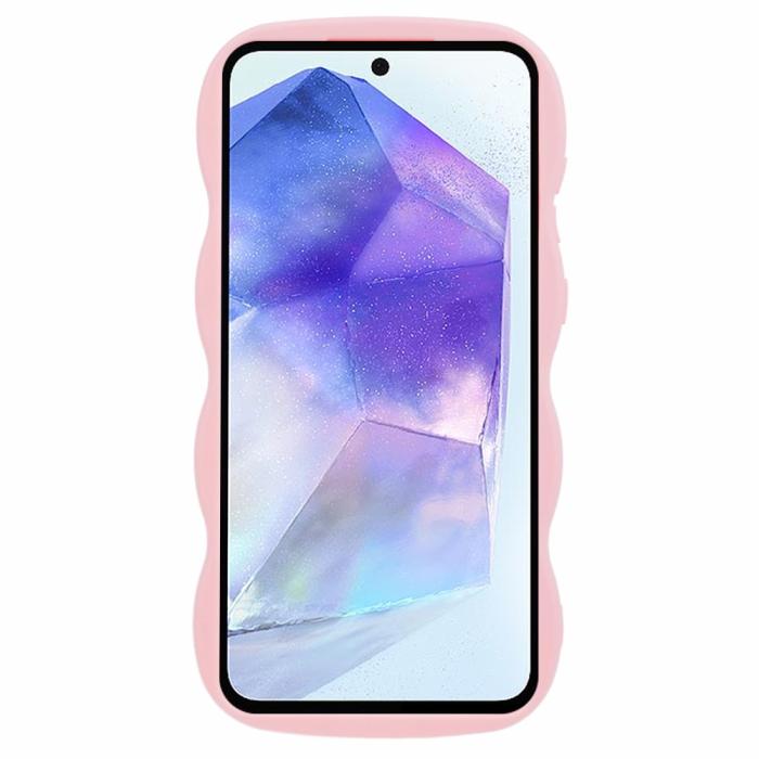 Bild 2,  Samsung Galaxy S25 Mobilskal Wavy Ljus Rosa - Teknikhallen.se