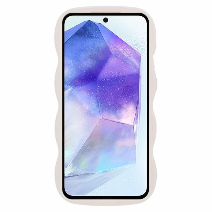 Bild 2,  Samsung Galaxy S25 Mobilskal Wavy Off White - Teknikhallen.se