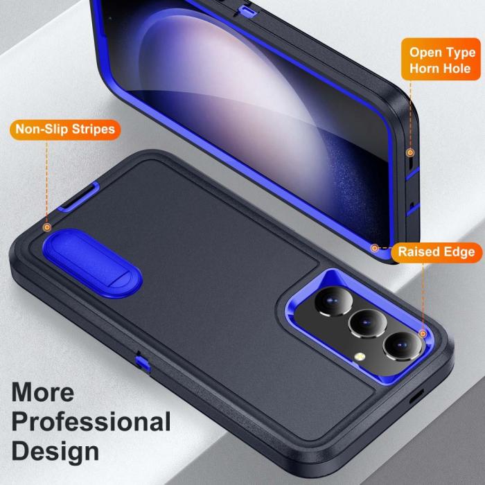 Bild 2,  Samsung Galaxy S25 Skal Extreme Hybrid Kickstand Blå - Teknikhallen.se
