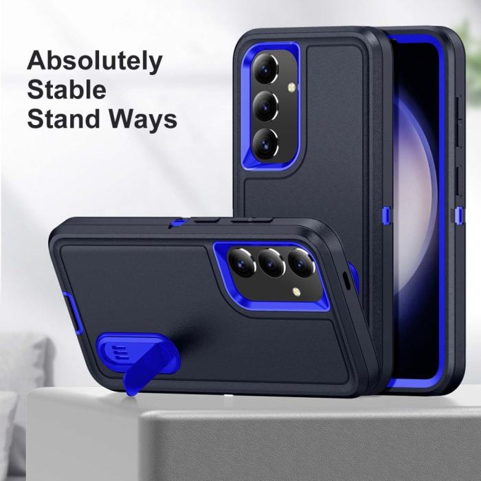 Bild 5,  Samsung Galaxy S25 Skal Extreme Hybrid Kickstand Blå - Teknikhallen.se