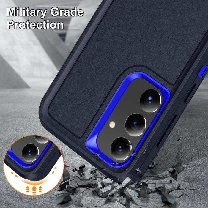 Bild 6,  Samsung Galaxy S25 Skal Extreme Hybrid Kickstand Blå - Teknikhallen.se