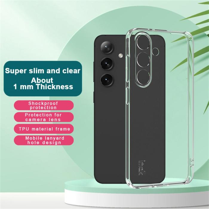 Bild 2, IMAK IMAK Samsung Galaxy S25 Skal TPU Slim Transparent - Teknikhallen.se