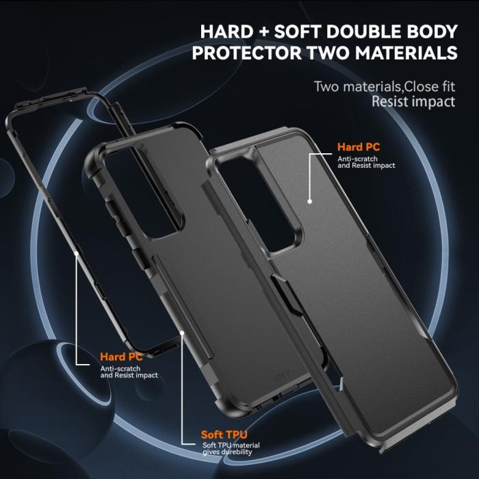 Bild 5,  Samsung Galaxy S25 Skal Extreme Shockproof Hybrid Svart - Teknikhallen.se
