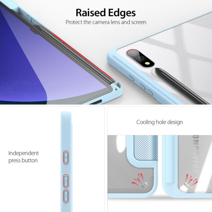 Bild 4, DUX DUCIS DUX DUCIS Galaxy Tab S10 Plus/S9 Plus/S9 FE Plus Fodral TOBY - Teknikhallen.se