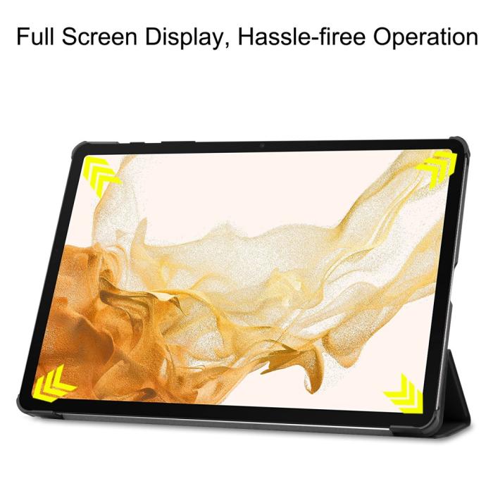 Bild 3,  Galaxy Tab S10 Plus/S9 Plus/S9 FE Plus Fodral Tri-Fold Svart - Teknikhallen.se