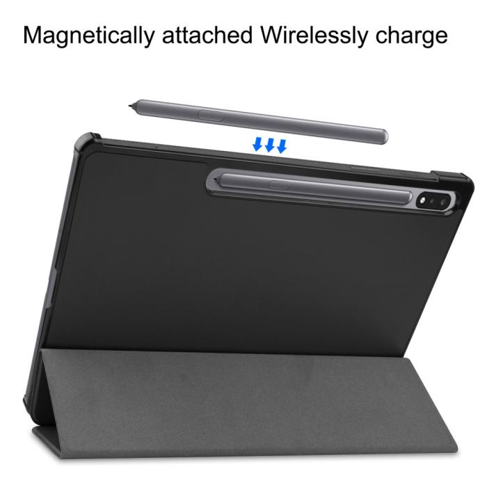 Bild 6,  Galaxy Tab S10 Plus/S9 Plus/S9 FE Plus Fodral Tri-Fold Svart - Teknikhallen.se