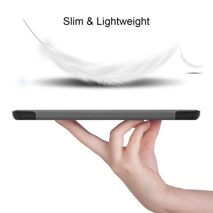 Bild 4,  Galaxy Tab S10 Plus/S9 Plus/S9 FE Plus Fodral Tri-Fold Grå - Teknikhallen.se