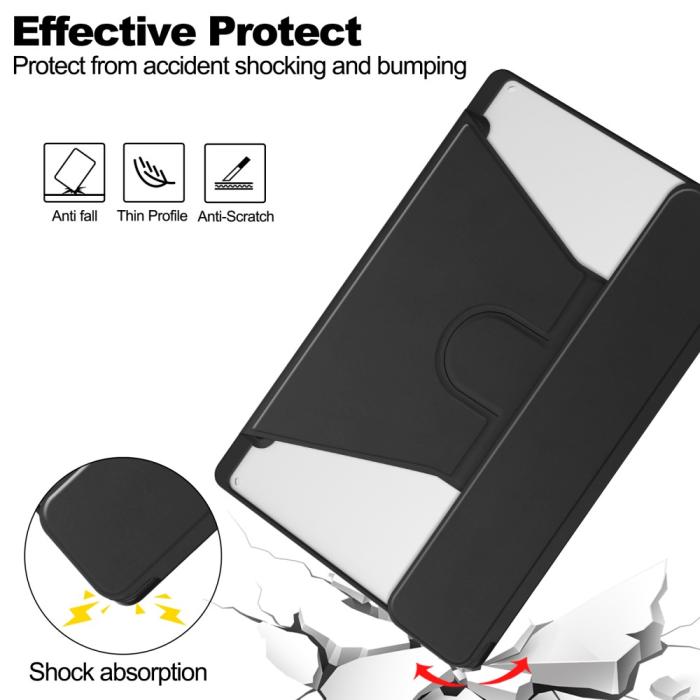 Bild 3,  Samsung Galaxy Tab S10 Ultra Fodral 360° Rotation Svart - Teknikhallen.se