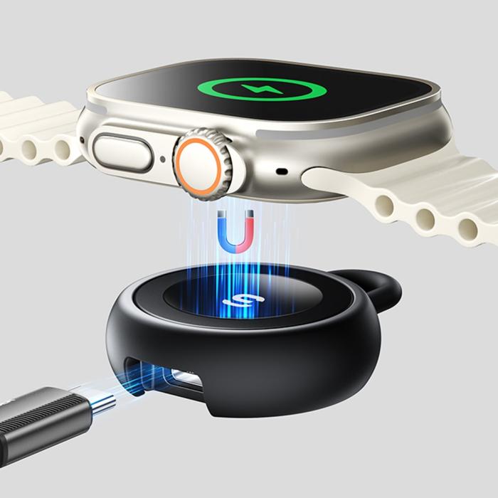Bild 2, ESSAGER ESSAGER Apple Watch Magnetisk Trådlös Laddare Slim USB-C - Teknikhallen.se