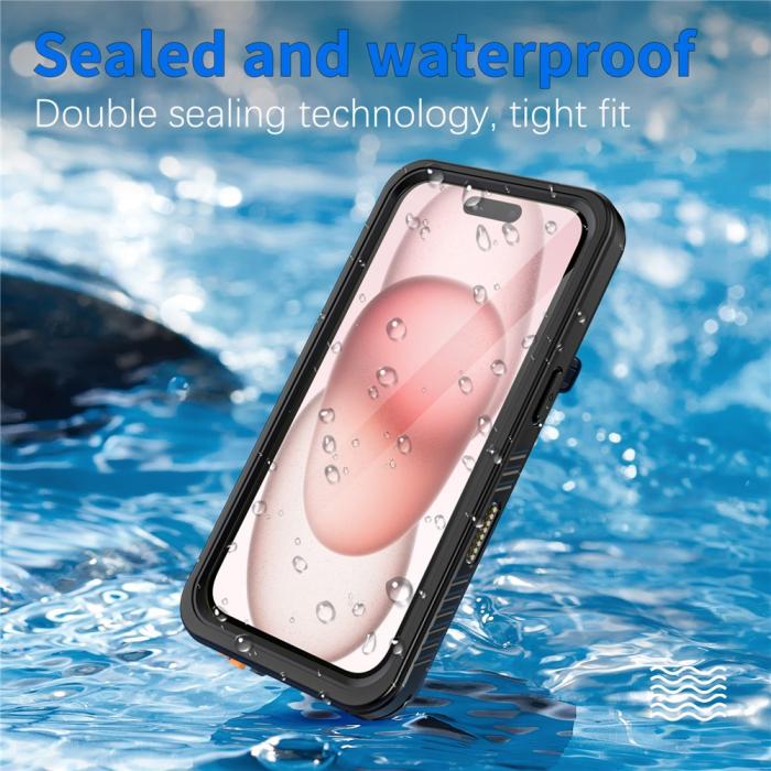 Bild 6, REDPEPPER REDPEPPER iPhone 16 Skal 360 Vattentät IP68 Svart - Teknikhallen.se