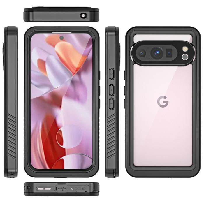 Bild 2, REDPEPPER REDPEPPER Google Pixel 9 Pro Skal 360 Vattentätt IP68 Svart - Teknikhallen.se