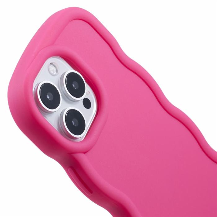 Bild 6,  iPhone 16 Pro Mobilskal Wavy Rosa - Teknikhallen.se