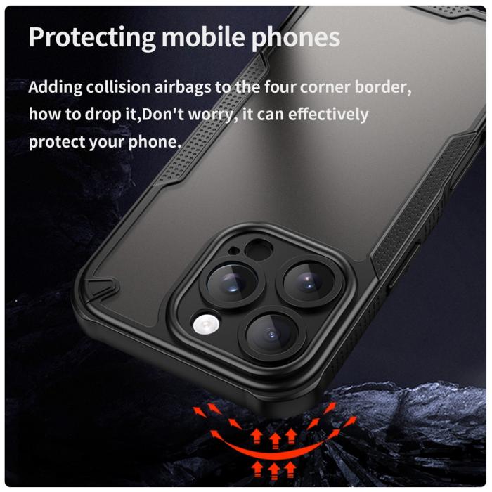 Bild 4,  iPhone 16 Pro Skal Frosted Armor Series Svart - Teknikhallen.se