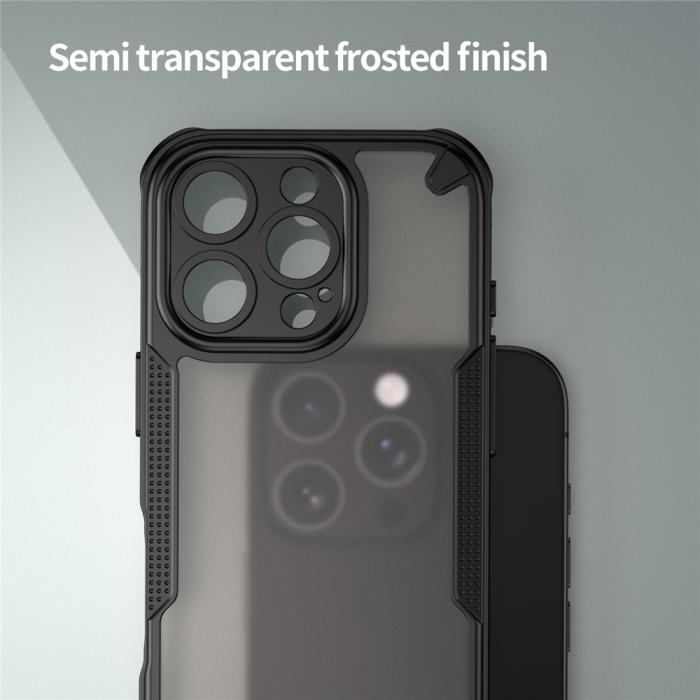 Bild 5,  iPhone 16 Pro Skal Frosted Armor Series Svart - Teknikhallen.se