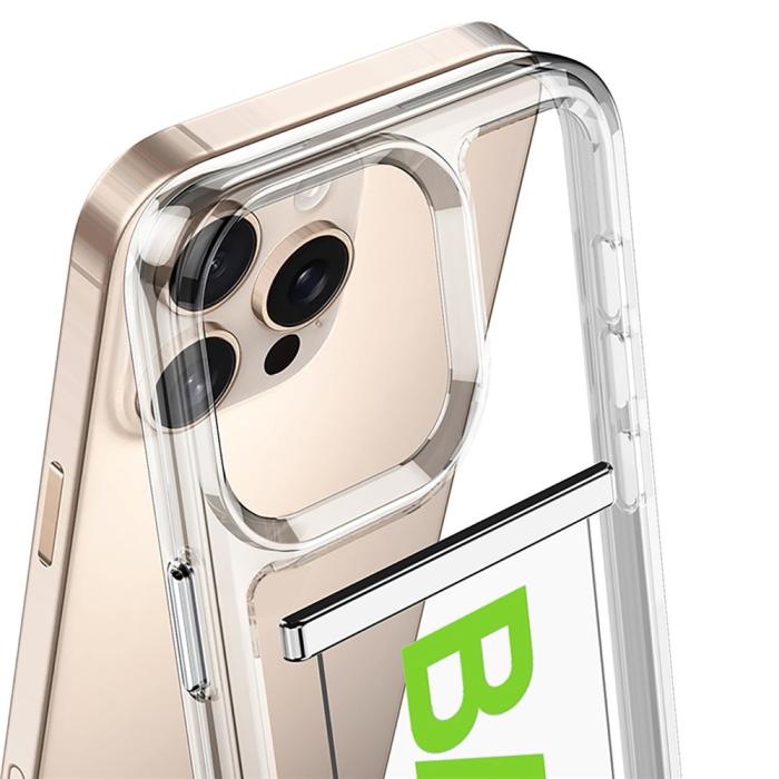 Bild 4, GKK GKK iPhone 16 Pro Skal Med Strap Transparent / Silver - Teknikhallen.se