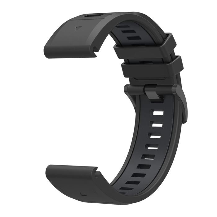 Bild 3,  Garmin Fenix 26 mm Armband Quick Release Silikon Svart - Teknikhallen.se