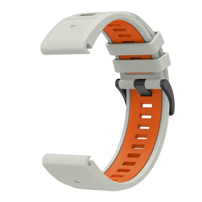 Bild 3,  Garmin Fenix 26 mm Armband Quick Release Silikon Grå - Teknikhallen.se