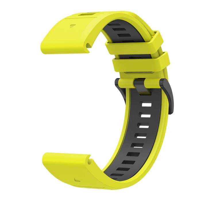 Bild 3,  Garmin Fenix 26 mm Armband Quick Release Silikon Grön - Teknikhallen.se
