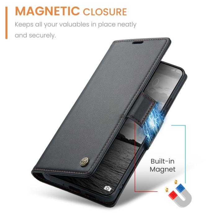 Bild 6, CASEME CASEME Xiaomi 14 Ultra Fodral Läder RFID Svart - Teknikhallen.se
