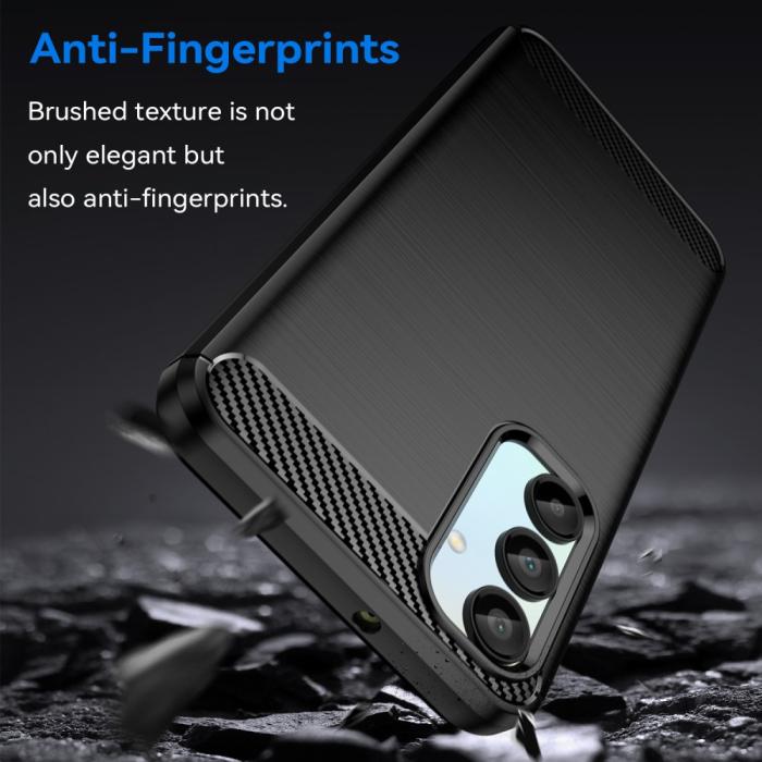 Bild 4,  Samsung Galaxy A16 Skal Borstad Stål Svart - Teknikhallen.se
