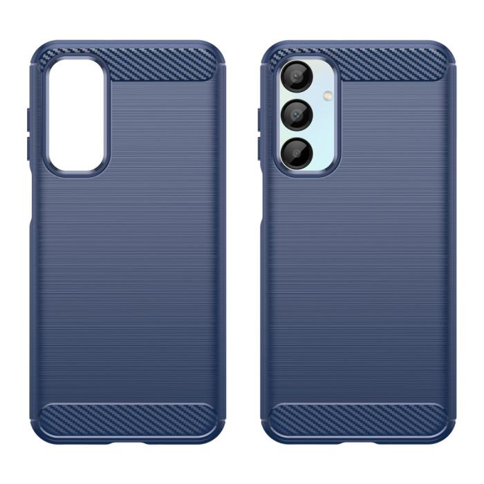 Bild 2,  Samsung Galaxy A16 Skal Borstad Stål Blå - Teknikhallen.se
