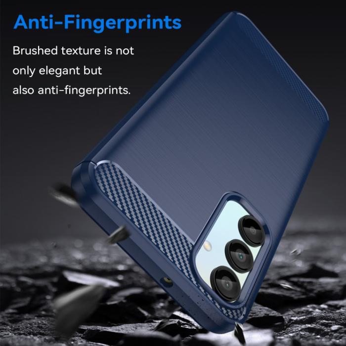 Bild 4,  Samsung Galaxy A16 Skal Borstad Stål Blå - Teknikhallen.se