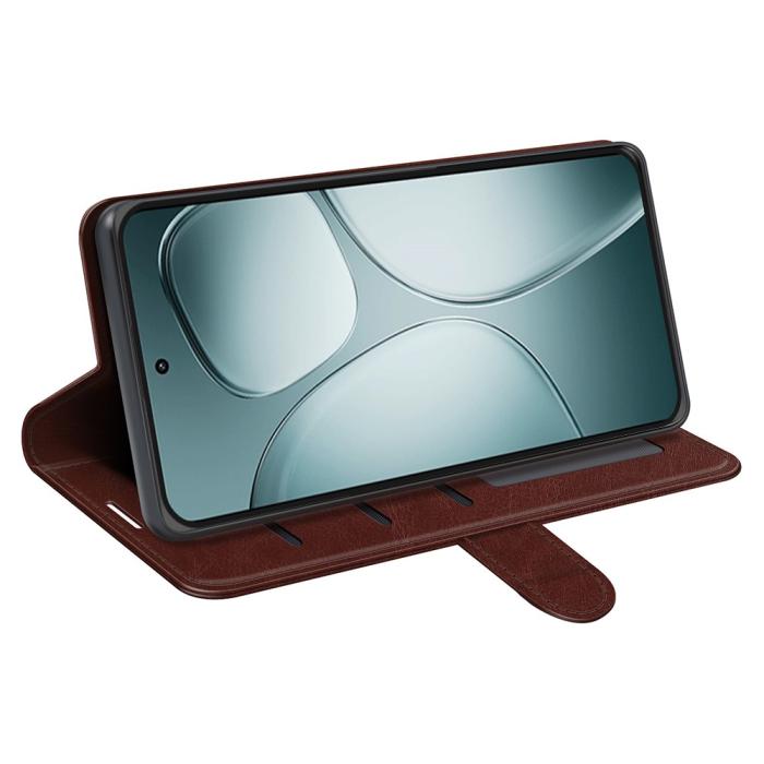 Bild 3,  Xiaomi 14T Fodral Crazy Horse Läder Brun - Teknikhallen.se