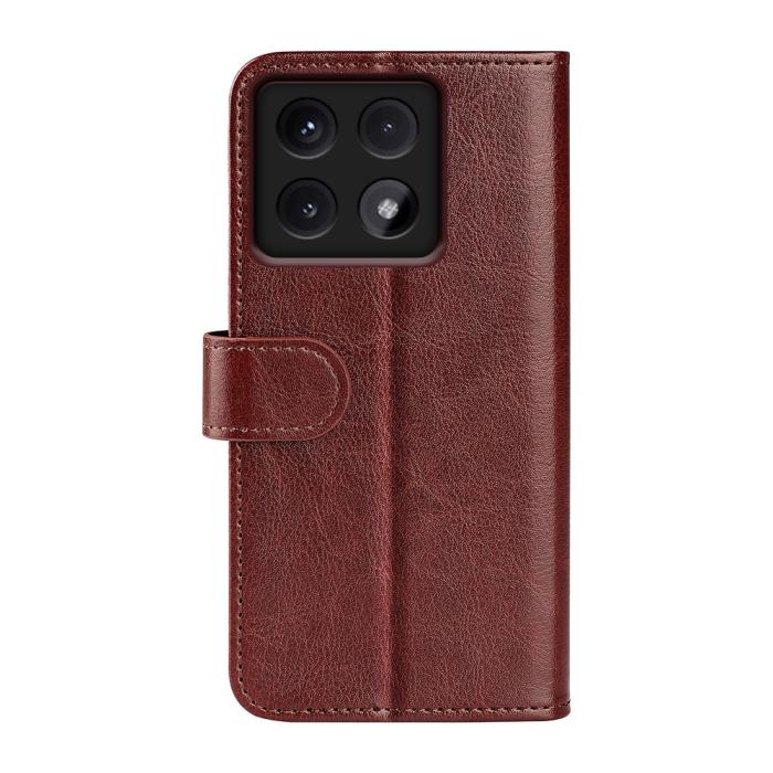 Bild 6,  Xiaomi 14T Fodral Crazy Horse Läder Brun - Teknikhallen.se