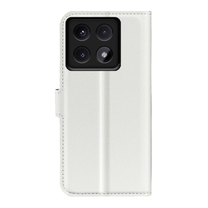Bild 6,  Xiaomi 14T Fodral Litchi Läder Vit - Teknikhallen.se
