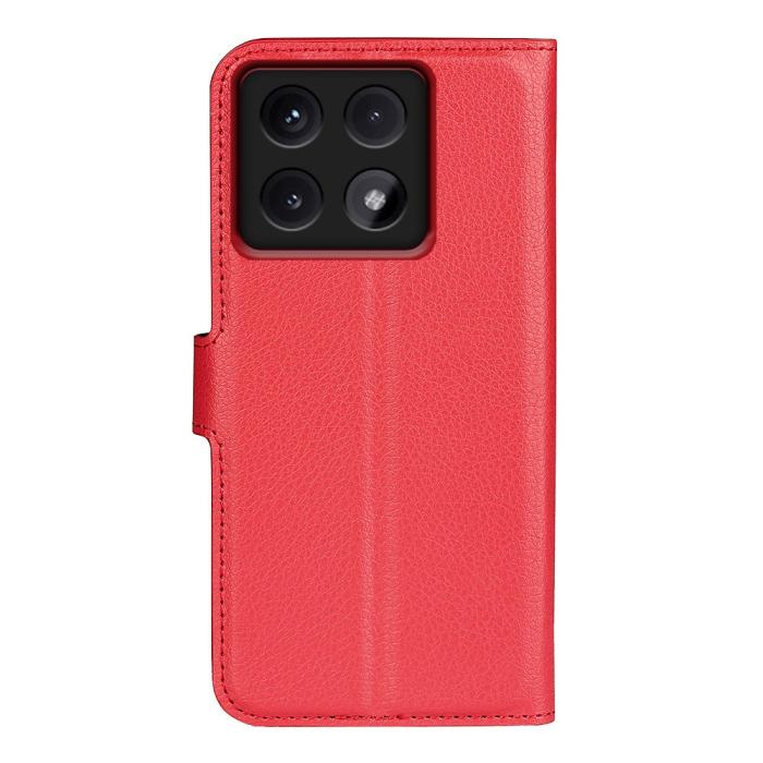 Bild 6,  Xiaomi 14T Fodral Litchi Läder Röd - Teknikhallen.se
