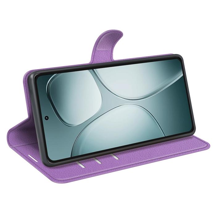 Bild 3,  Xiaomi 14T Fodral Litchi Läder Lila - Teknikhallen.se